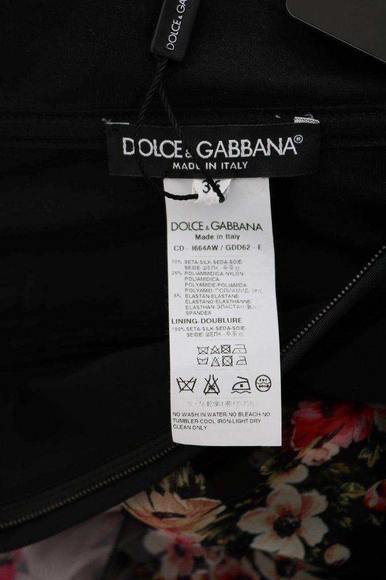 Елегантна квіткова сукня Dolce &amp; Gabbana з різнокольорової суміші шовку