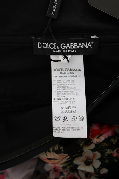 Елегантна квіткова сукня Dolce &amp; Gabbana з різнокольорової суміші шовку
