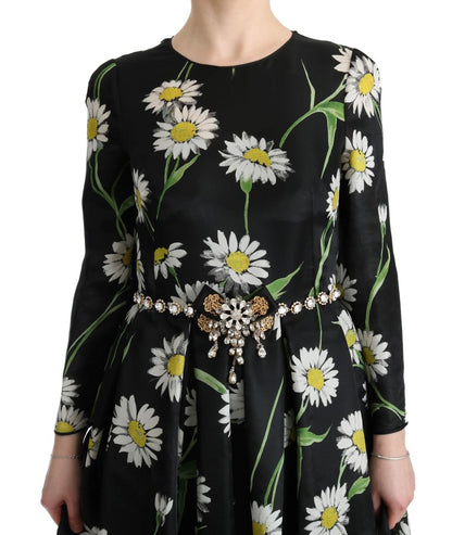 Елегантна максі-сукня кольору соняшника Dolce &amp; Gabbana з кристалами