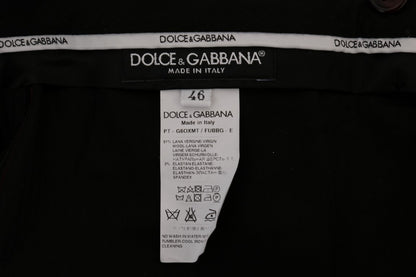 Фіолетові елегантні приталені офіційні штани Dolce &amp; Gabbana