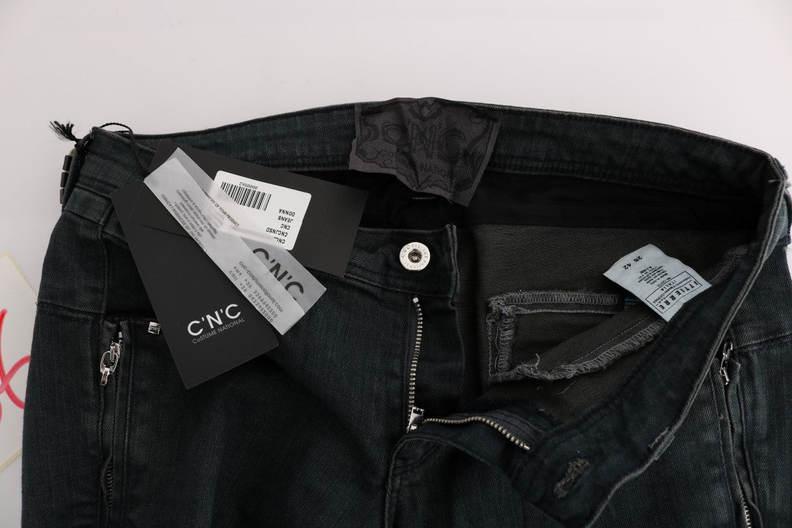 Костюм National Chic Superslim сірі бавовняні джинси
