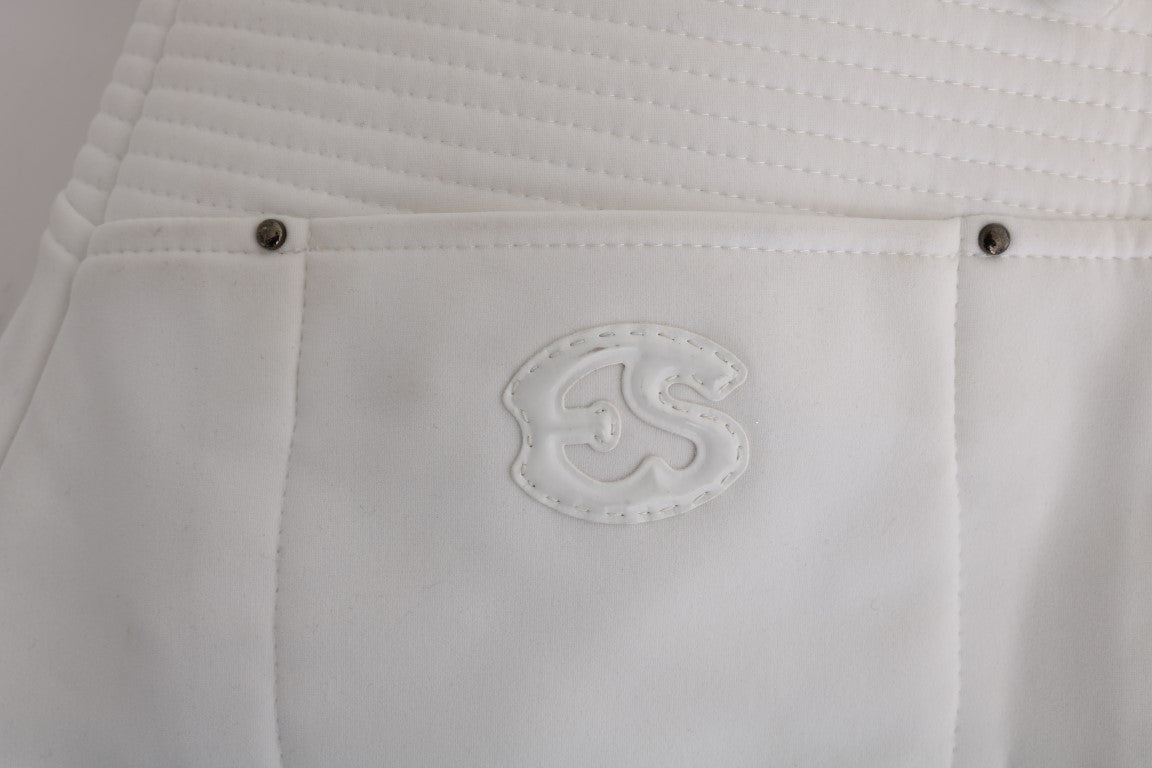 Бавовняні штани Ermanno Scervino Chic White Slim Fit