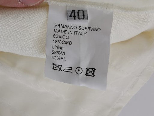 Ermanno Scervino Chic білі штани стандартного крою