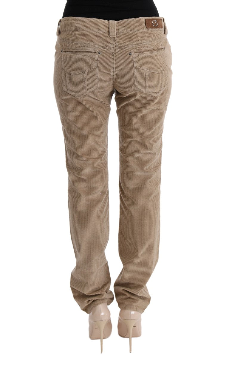 Розкішні штани Ermanno Scervino Beige Regular Fit