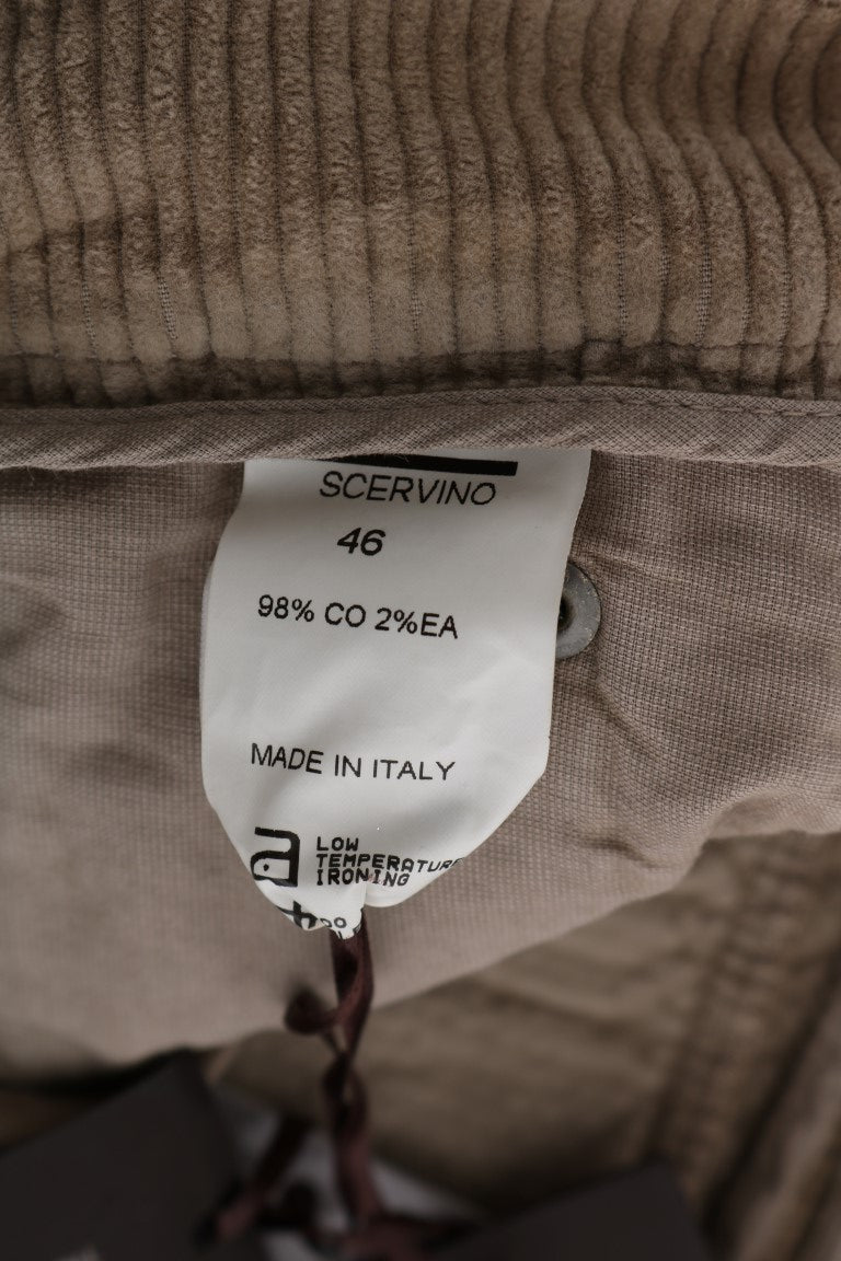 Розкішні штани Ermanno Scervino Beige Regular Fit