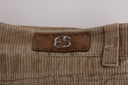Розкішні штани Ermanno Scervino Beige Regular Fit