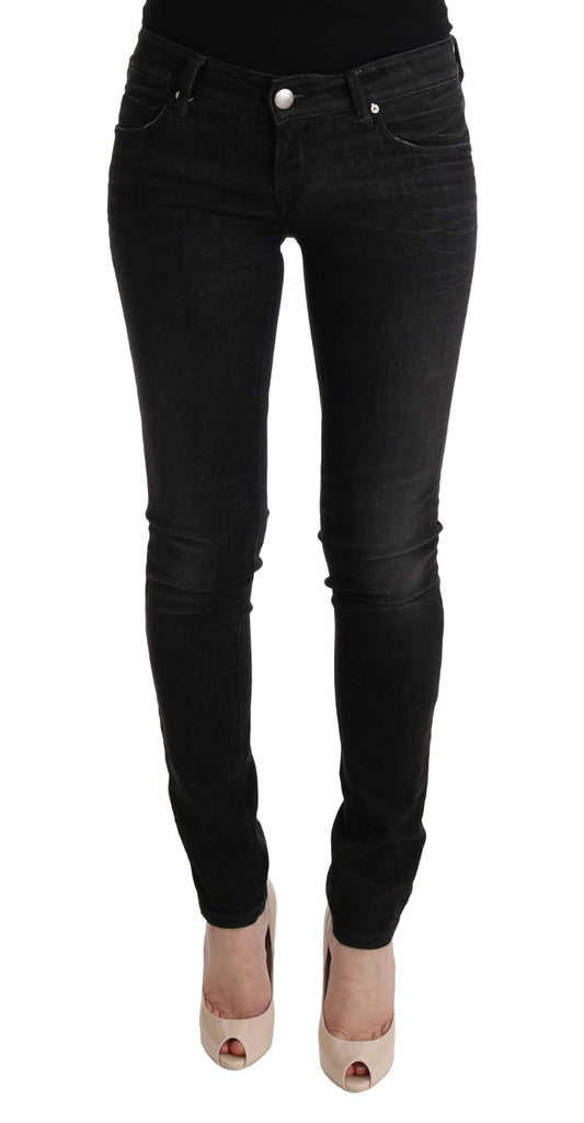 Чорні бавовняні джинси Acht Chic Slim Fit