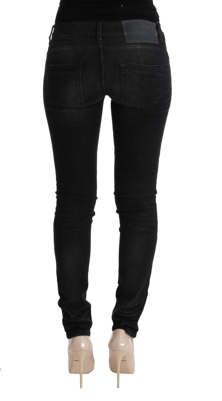 Чорні бавовняні джинси Acht Chic Slim Fit