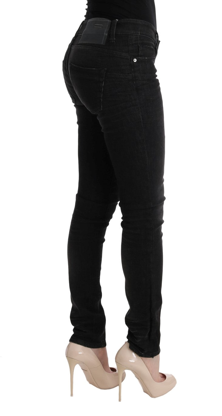 Чорні бавовняні джинси Acht Chic Slim Fit
