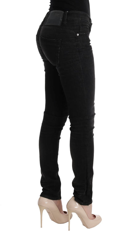 Чорні бавовняні джинси Acht Chic Slim Fit