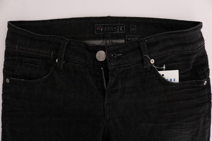 Чорні бавовняні джинси Acht Chic Slim Fit