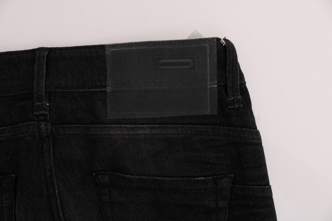 Чорні бавовняні джинси Acht Chic Slim Fit