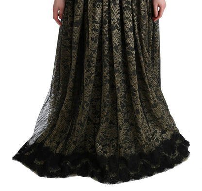 Сукня довгого крою Dolce &amp; Gabbana з мереживом і кришталевим кольором