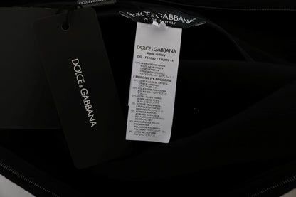 Чорна вовняна кришталева сукня принцеси Dolce &amp; Gabbana