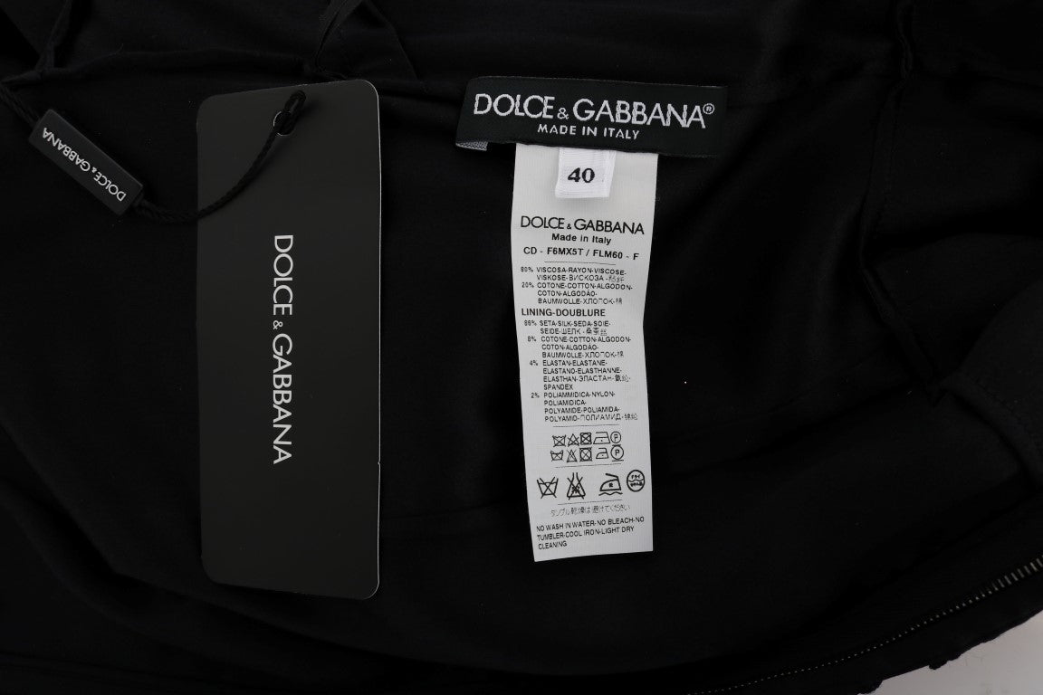 Елегантна чорна сукня-футляр Dolce &amp; Gabbana довжиною до коліна