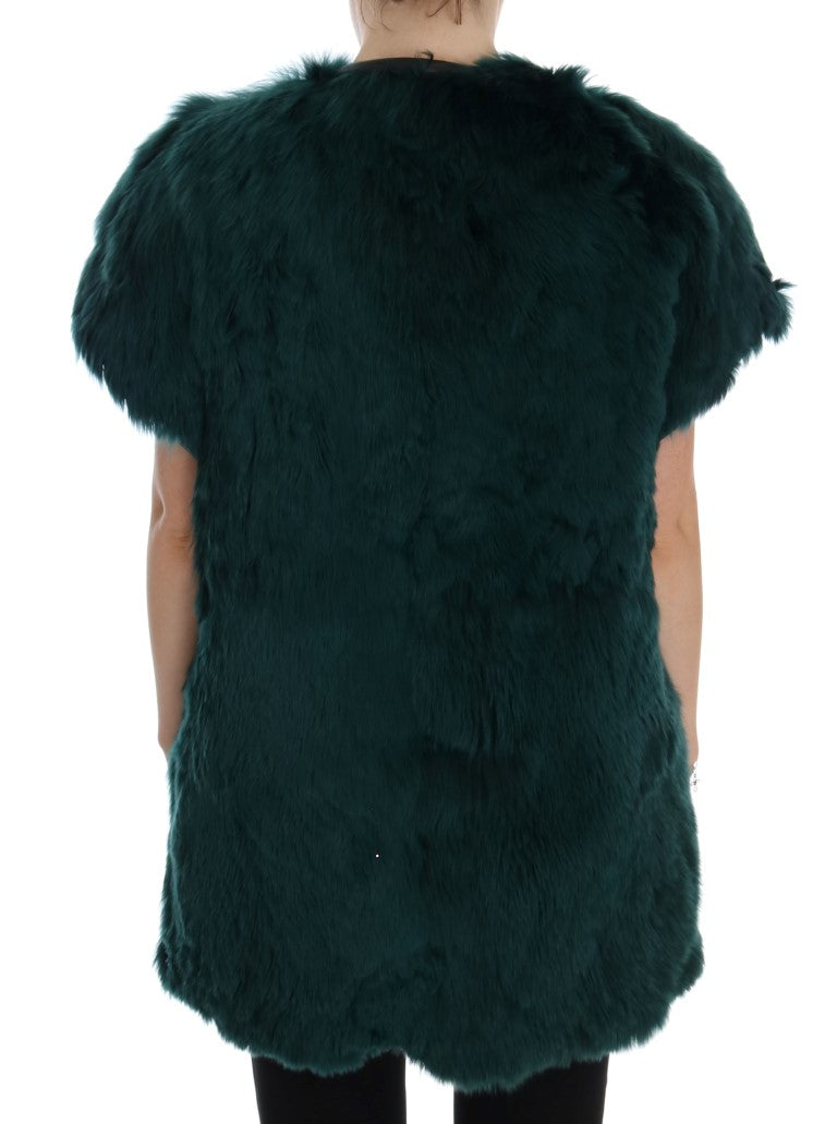 Довга жилетка Dolce &amp; Gabbana Exquisite Green Alpaca