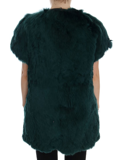 Довга жилетка Dolce &amp; Gabbana Exquisite Green Alpaca