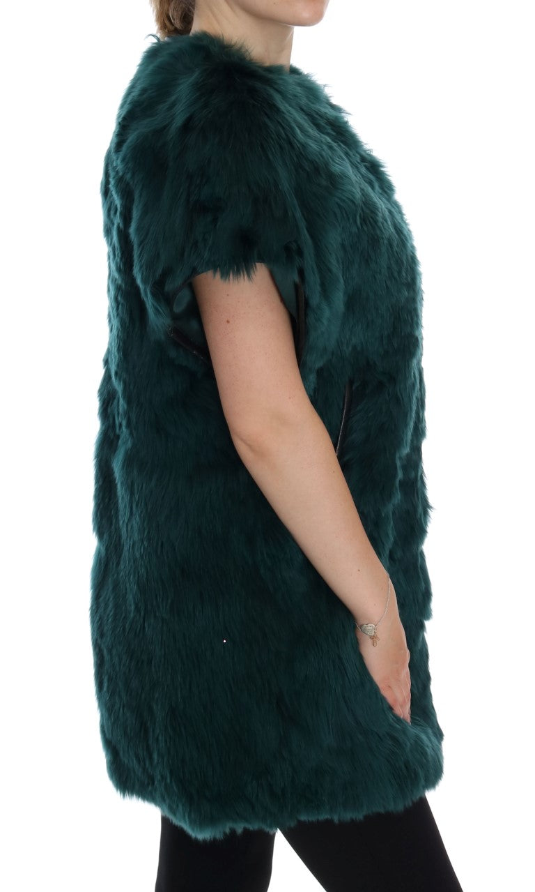 Довга жилетка Dolce &amp; Gabbana Exquisite Green Alpaca