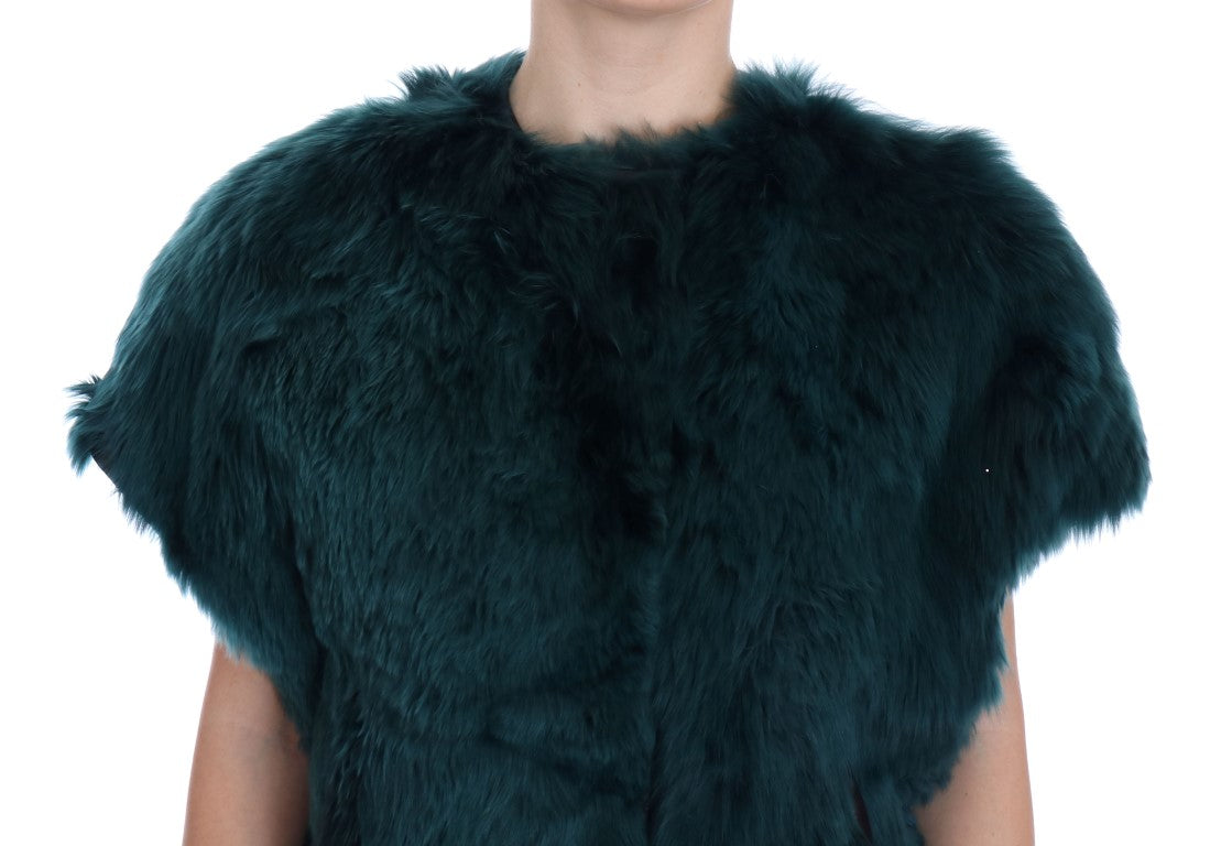 Довга жилетка Dolce &amp; Gabbana Exquisite Green Alpaca