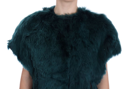Довга жилетка Dolce &amp; Gabbana Exquisite Green Alpaca