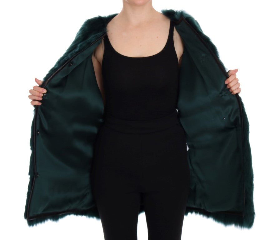 Довга жилетка Dolce &amp; Gabbana Exquisite Green Alpaca