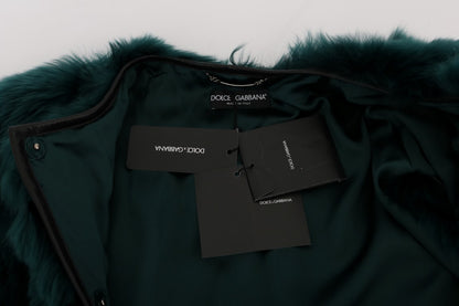Довга жилетка Dolce &amp; Gabbana Exquisite Green Alpaca