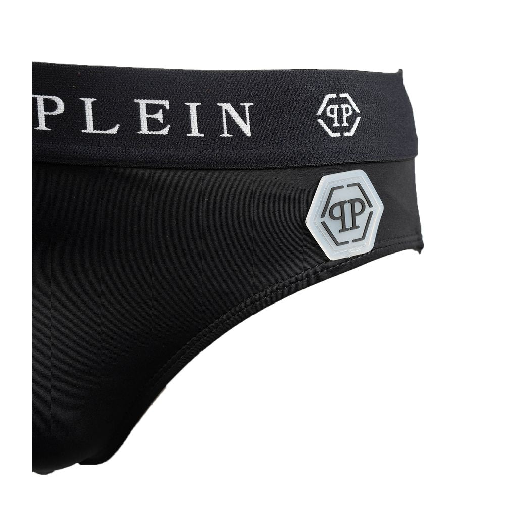 Чоловічі купальники з чорного поліаміду Philipp Plein