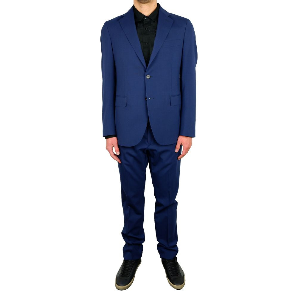 Елегантний синій костюм із суміші вовни Aquascutum