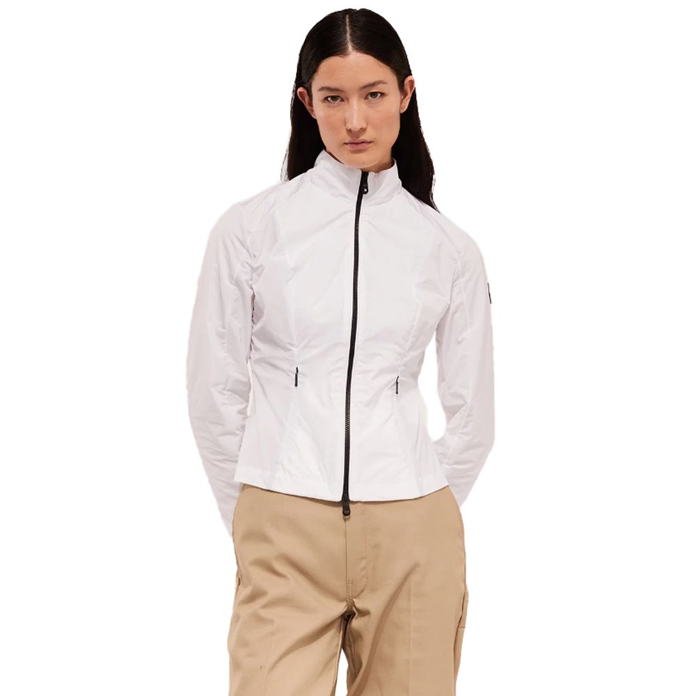 Refrigiwear Chic Вітрозахисна біла куртка з логотипом