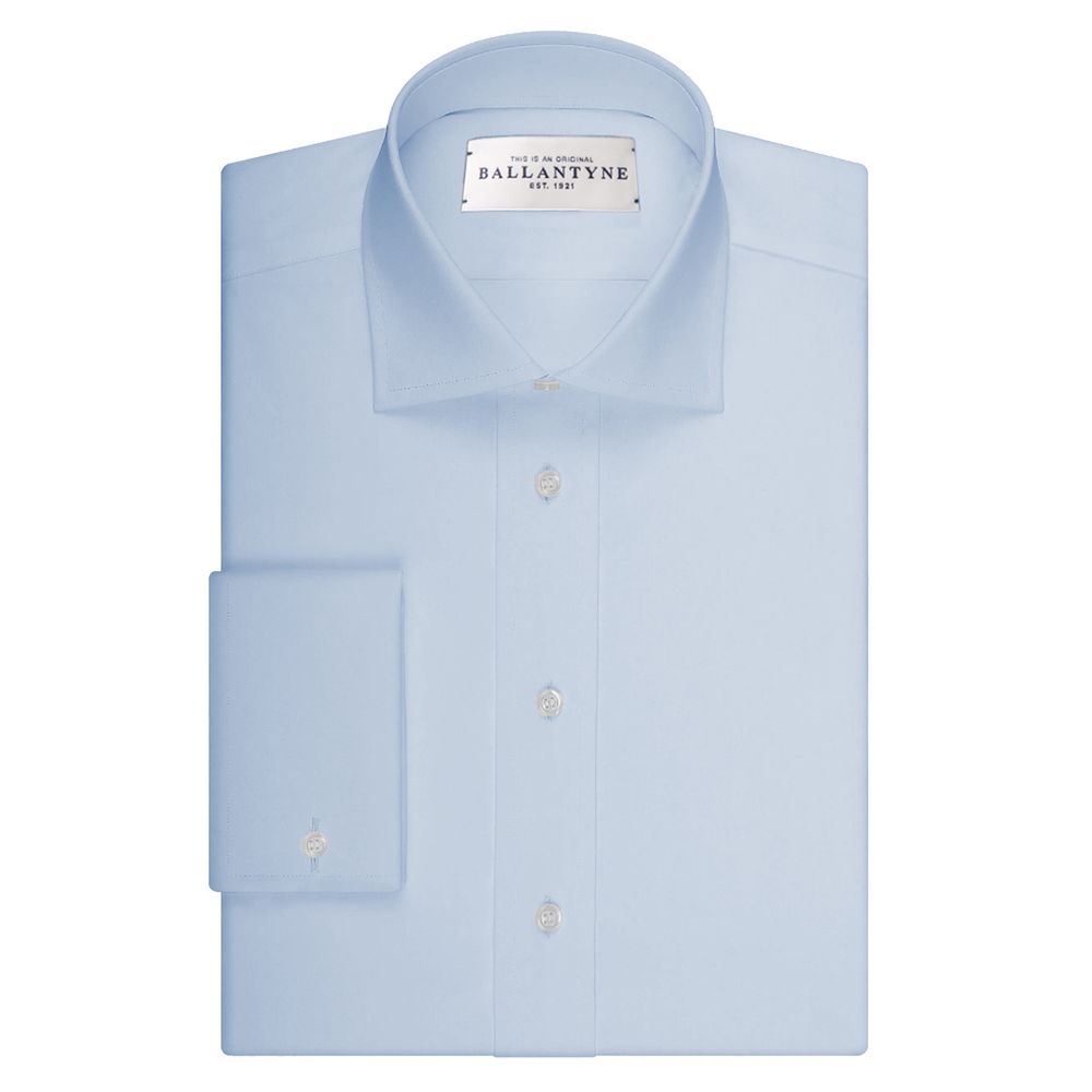 Бавовняна чоловіча сорочка Ballantyne Light Blue