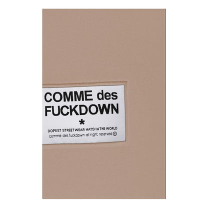 Бежеві бавовняні спортивні штани Comme Des Fuckdown Chic з потертими деталями