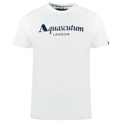 Біла бавовняна чоловіча футболка Aquascutum