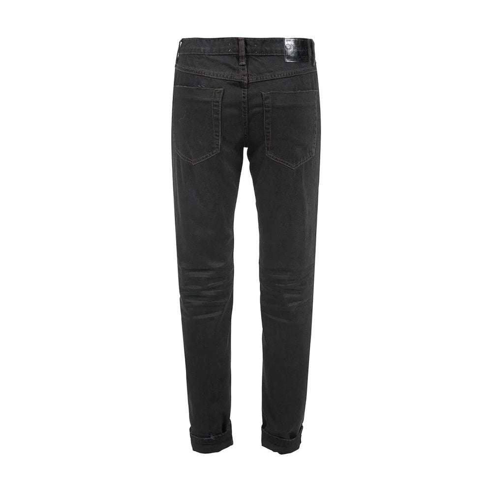 One Teaspoon Chic Black Distressed Jeans із латками