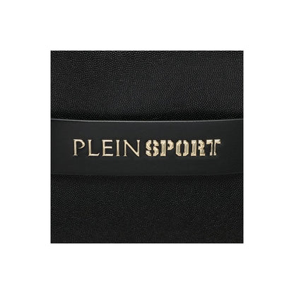 Чорна сумка Plein Sport Chic зі сріблястим логотипом