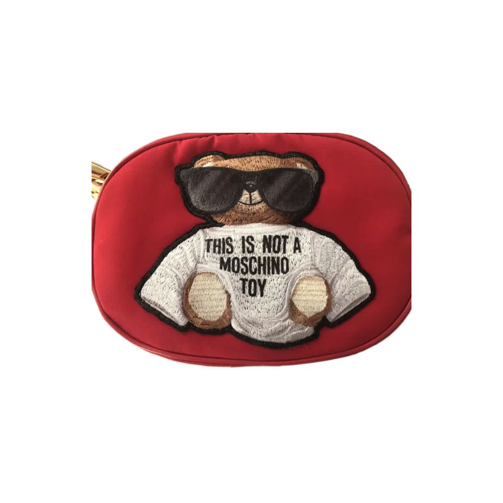 Рожева нейлонова сумка на пояс Moschino Couture Chic з вишивкою