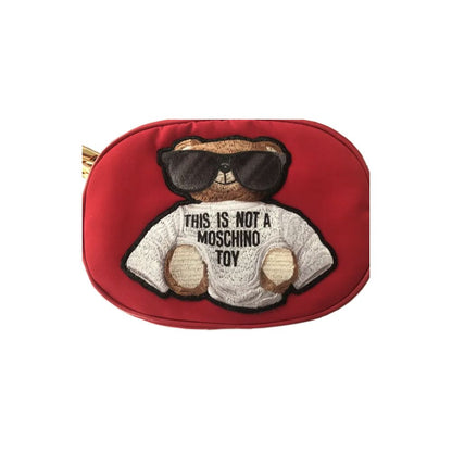 Рожева нейлонова сумка на пояс Moschino Couture Chic з вишивкою