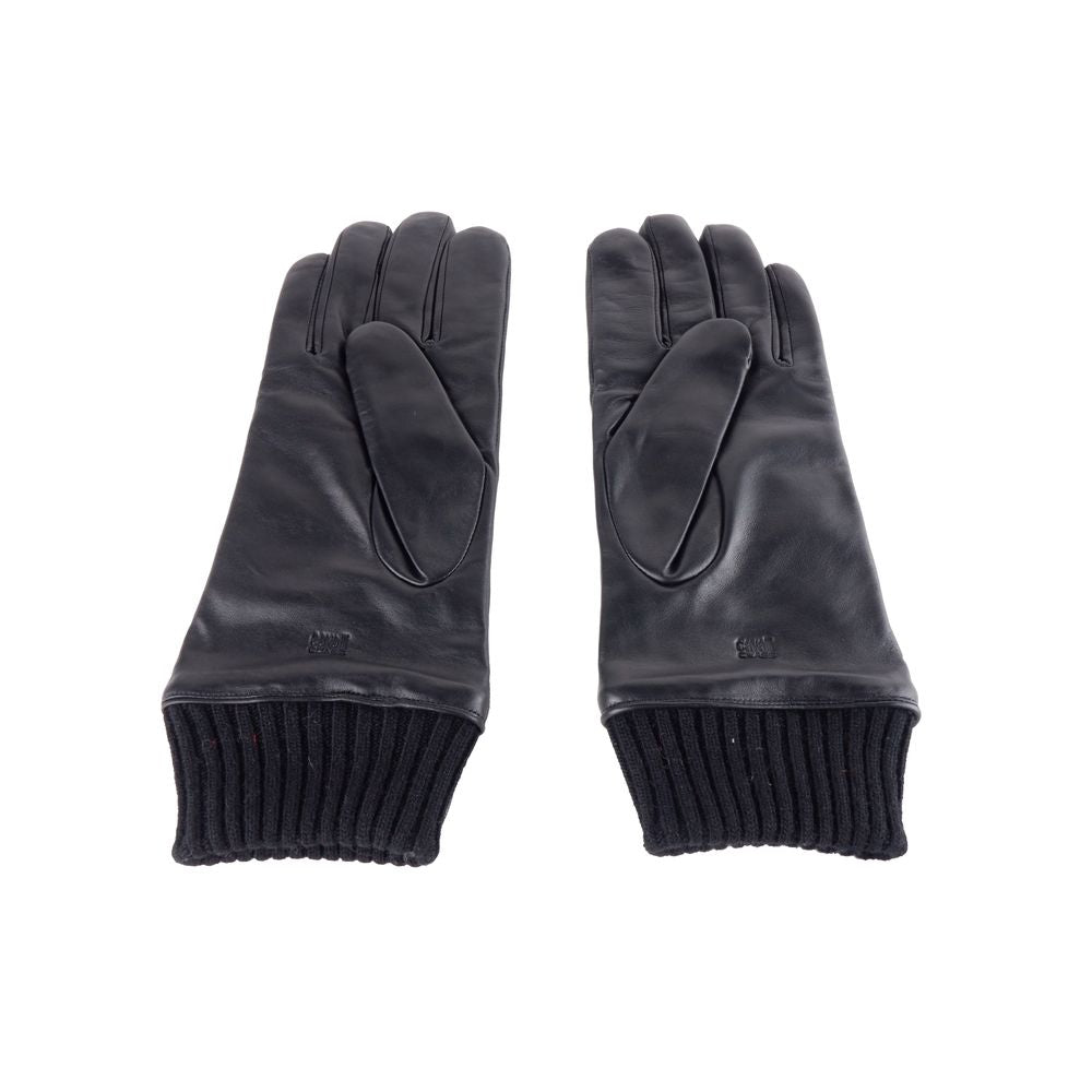 Чоловічі рукавички Cavalli Class Black Lambskin