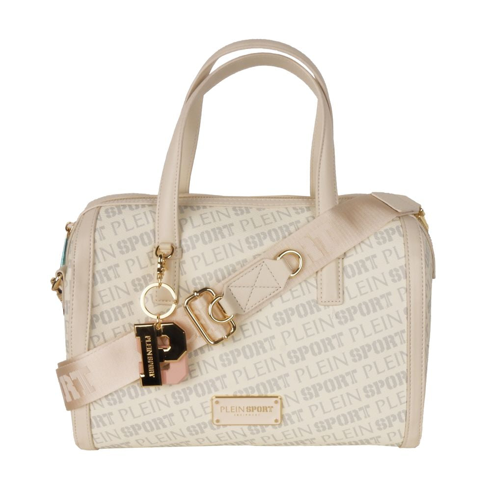 Біла сумка через плече з екошкіри Plein Sport Chic