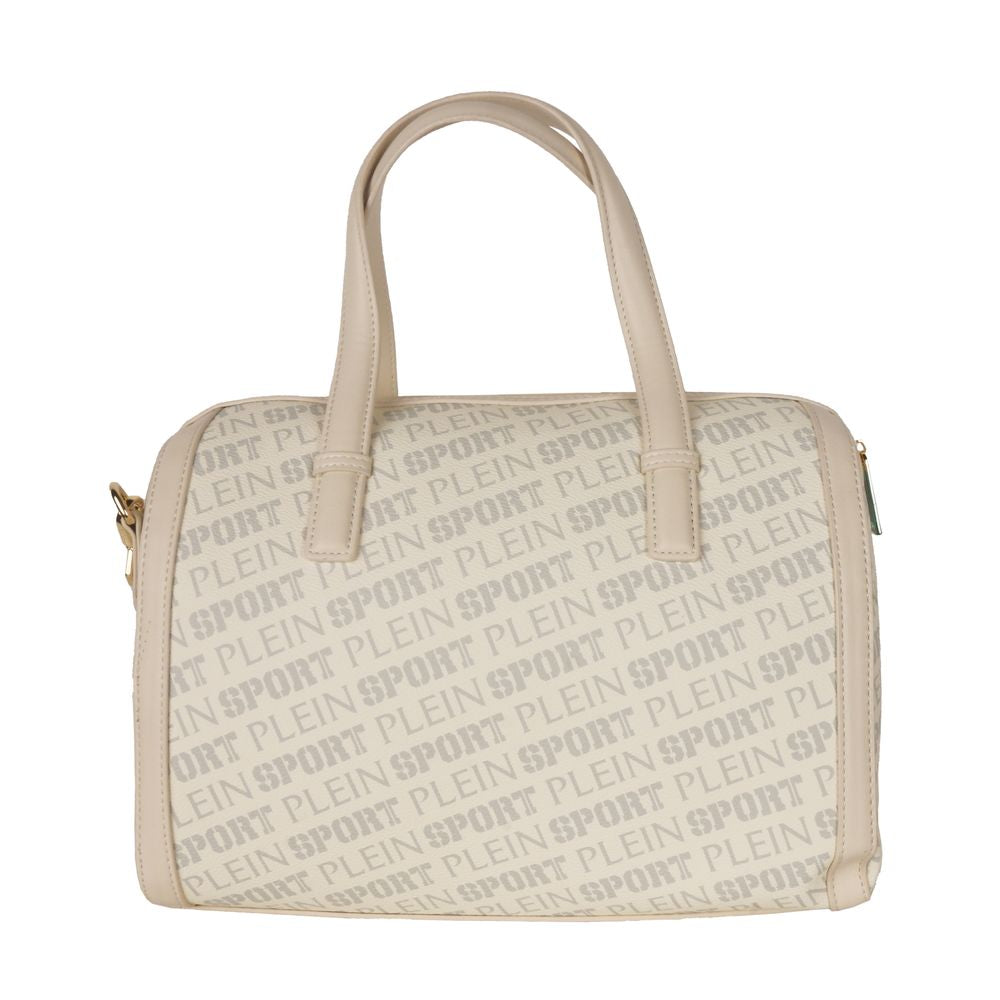 Біла сумка через плече з екошкіри Plein Sport Chic