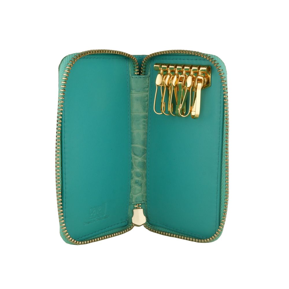 Жіночий брелок Cavalli Class Light Blue з телячої шкіри