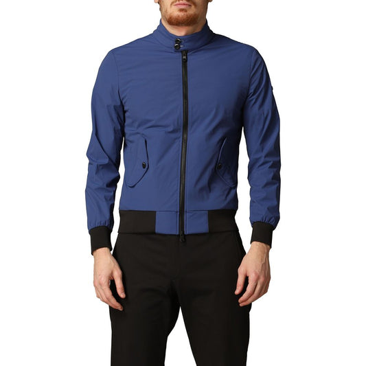 Елегантний синій білеластичний бомбер Refrigiwear