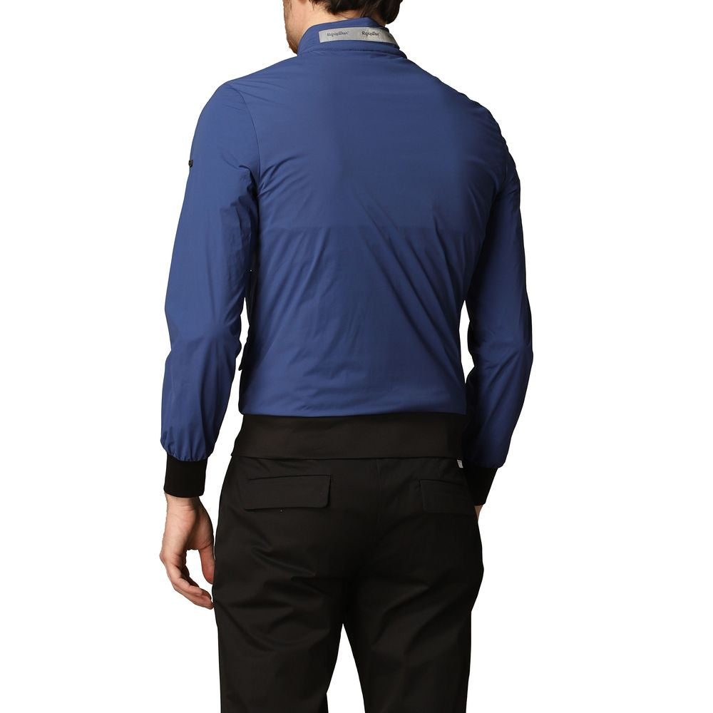 Елегантний синій білеластичний бомбер Refrigiwear