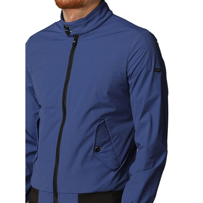 Елегантний синій білеластичний бомбер Refrigiwear