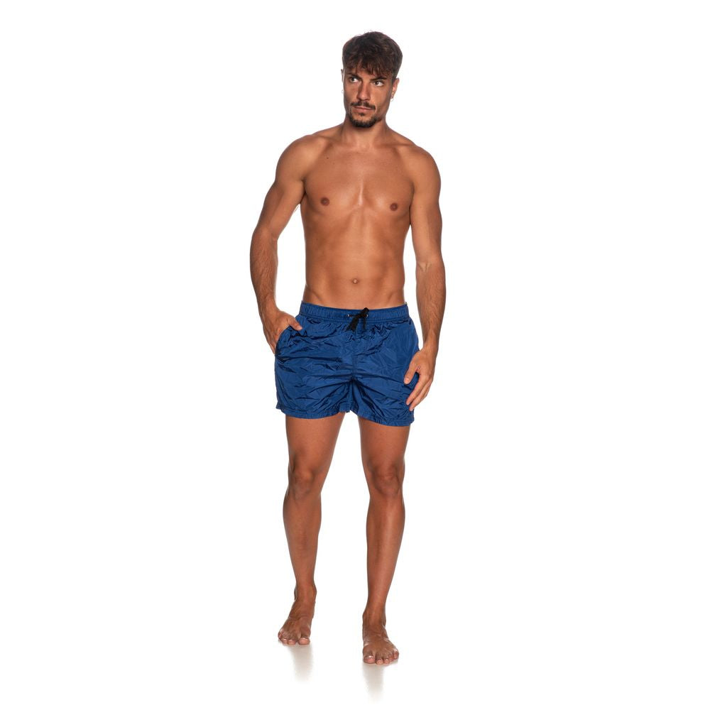 Синій нейлоновий чоловічий купальник Refrigiwear