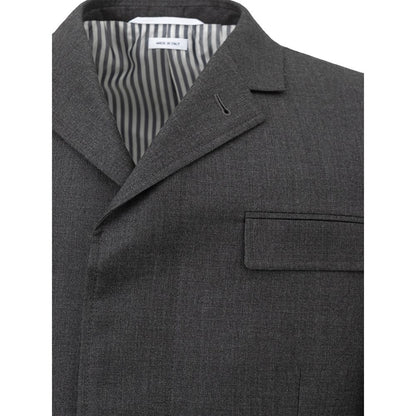 Класичний сірий вовняний піджак Thom Browne