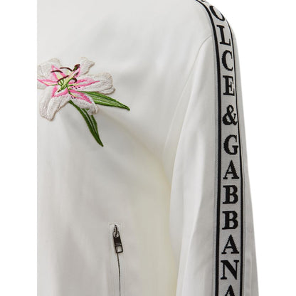 Елегантний білий бавовняний светр Dolce &amp; Gabbana