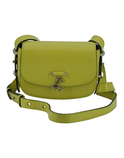 Маленька шкіряна сумка на плече Jimmy Choo Lime Yellow