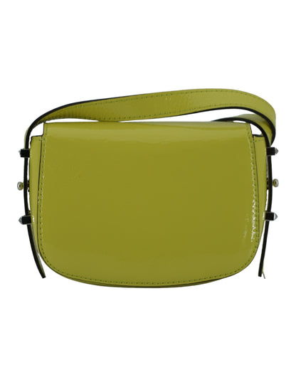 Маленька шкіряна сумка на плече Jimmy Choo Lime Yellow