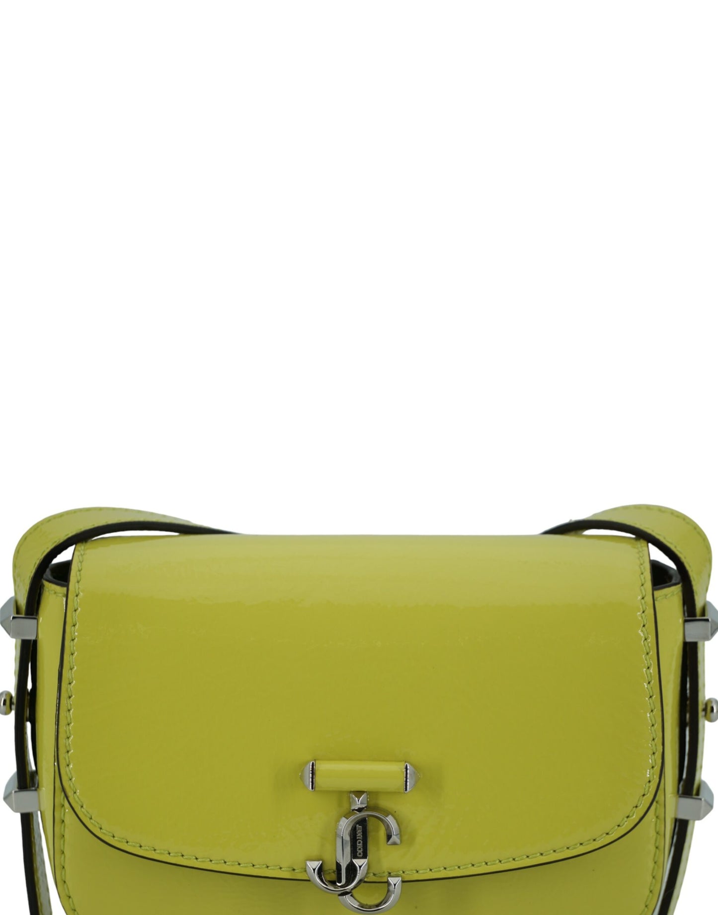 Маленька шкіряна сумка на плече Jimmy Choo Lime Yellow