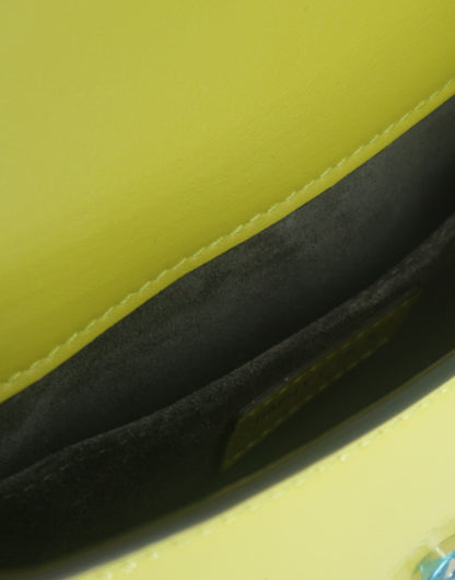 Маленька шкіряна сумка на плече Jimmy Choo Lime Yellow